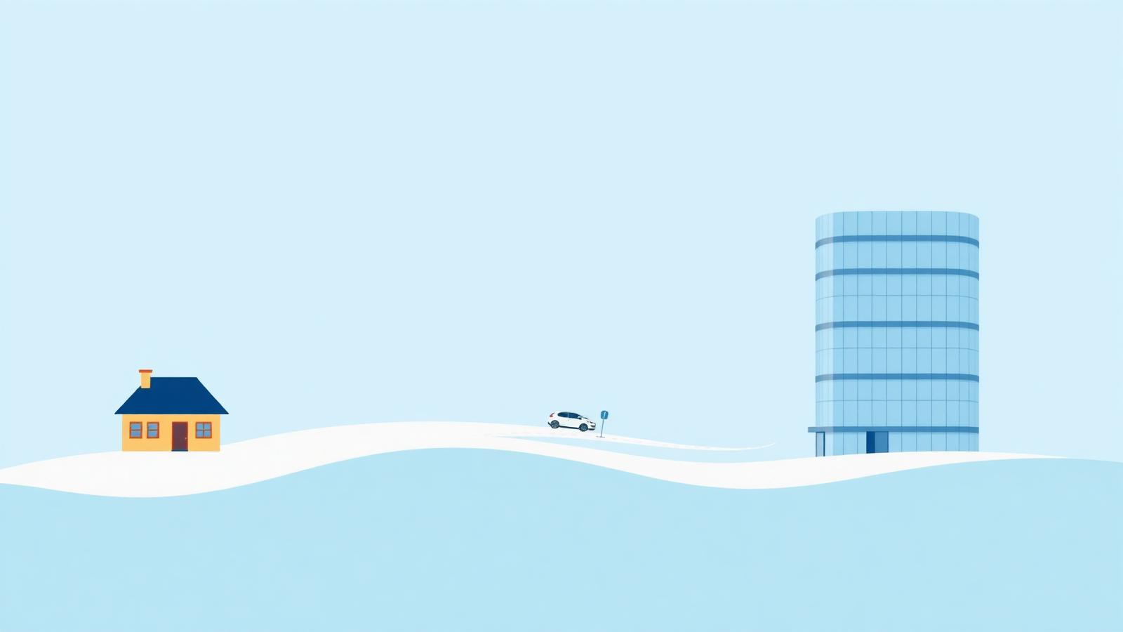 Illustration: Pendeln zwischen Wohnort in Deutschland und Arbeitsplatz in Luxemburg